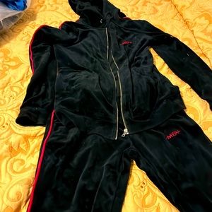 Maniere de voir velour sweatsuit set